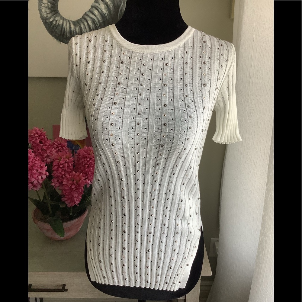 VERSACE Auth Knitted Top